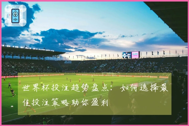 世界杯投注趋势盘点：如何选择最佳投注策略助你盈利